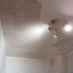 Plafond abîmé par le dégât des eaux